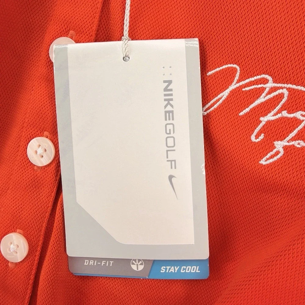 NEW Nike Golf Michael Jordan Signature Polo Womens XXL Orange Dri-FIT 394665